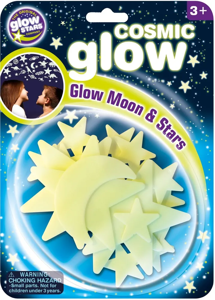Cosmic Glow Moon & Stars - Glow-in-the-dark