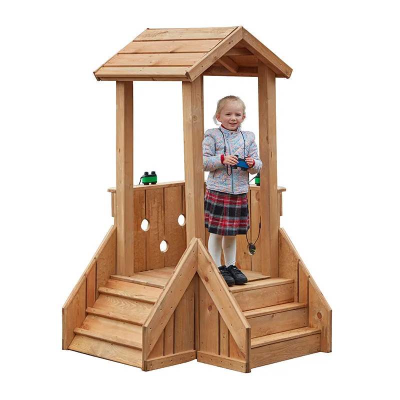 Wooden Playground Lookout Tower
