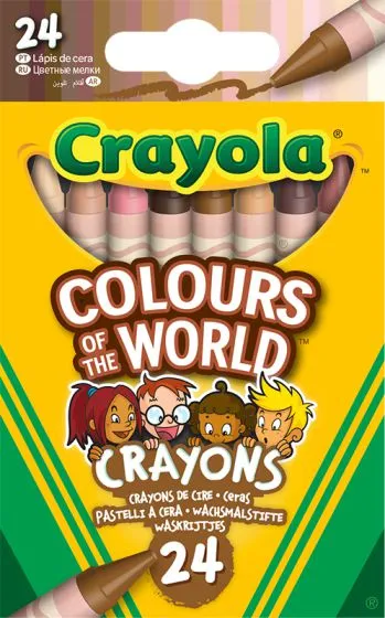 Crayola 24 Colours Of The World Crayons
