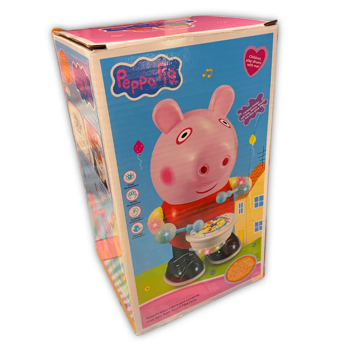 Dancing Peppa Pig Flashing Light & Sounds Drummer