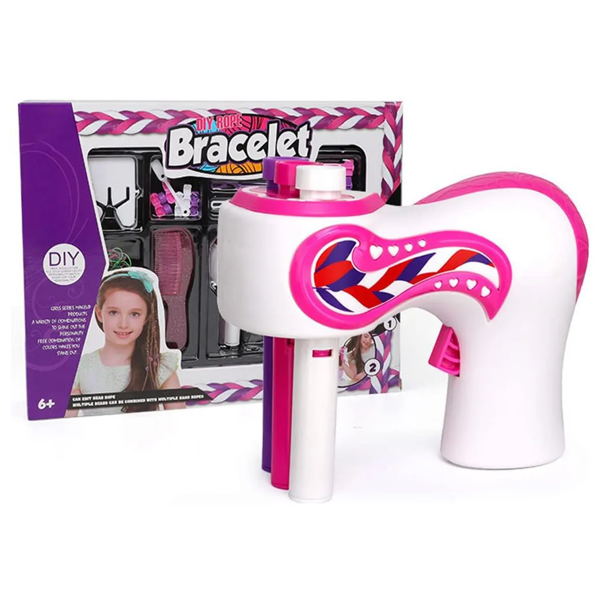 DIY Rope Bracelet Hair Braider Toy