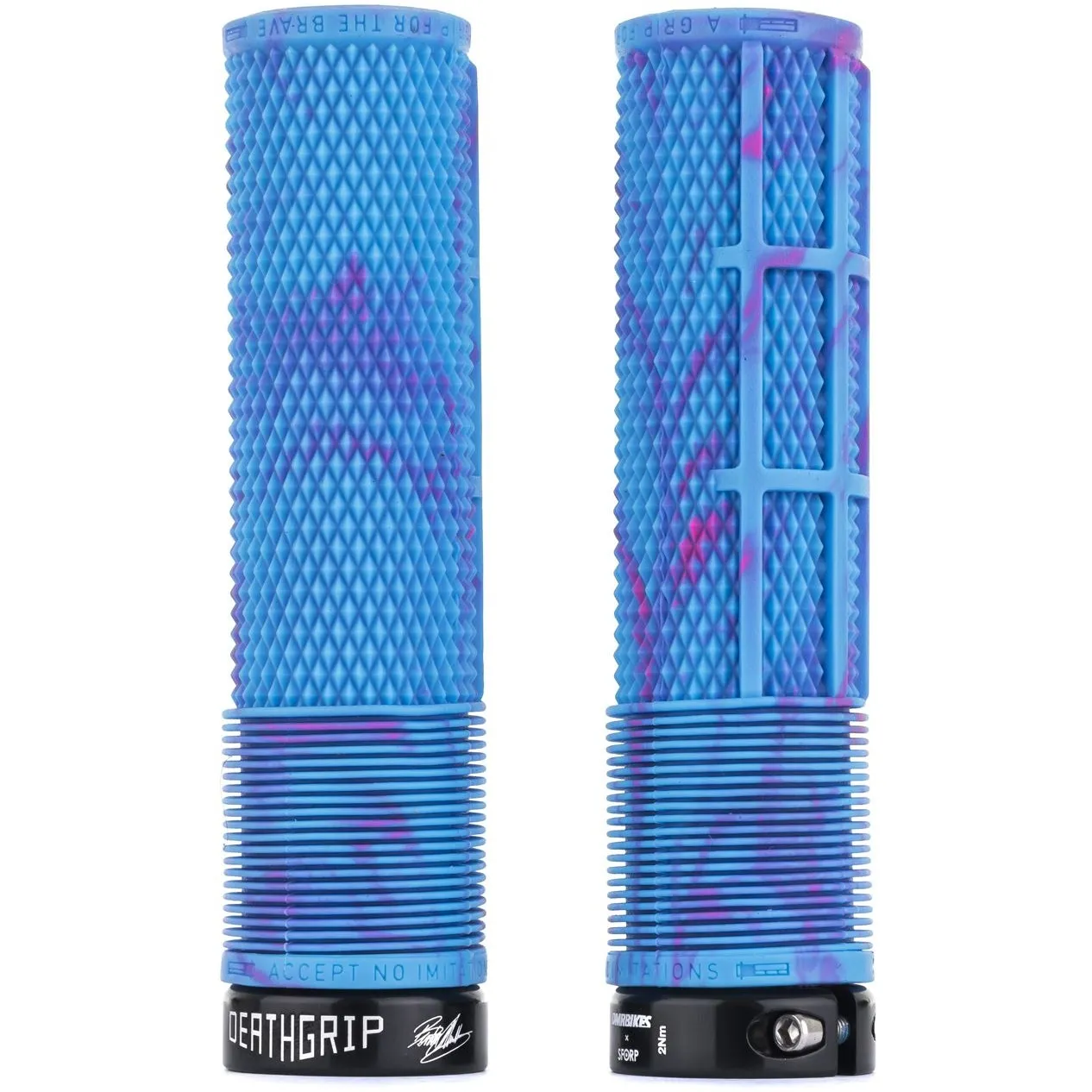 DMR Brendog DeathGrip Thick Flangeless Mountain Bike Grips - Miami