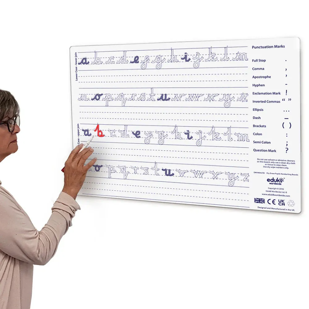 Dry Erase A2+ Handwriting Board