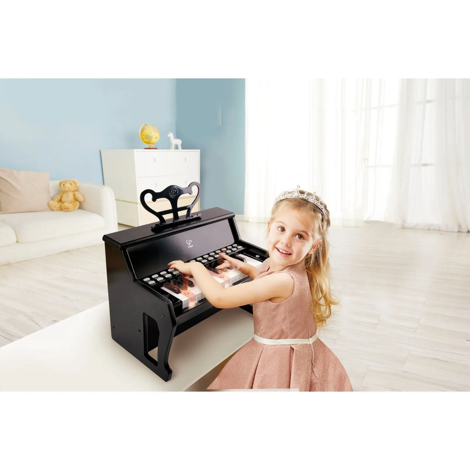 Hape Learn with Lights Piano - Black