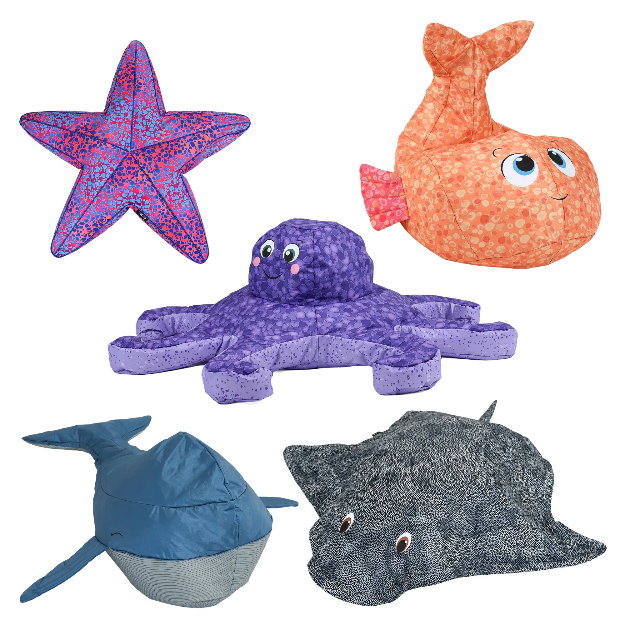 Ocean-Themed Bean Bag Seating Collection