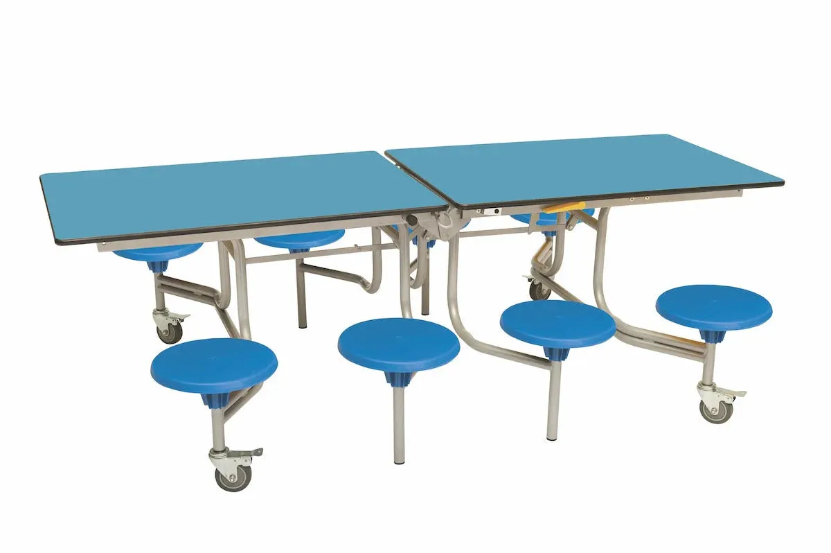 Eight Seat Rectangular Mobile Folding Table - Suitable for age group 7 – 11 years