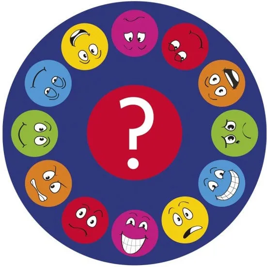 Emotions™ Faces Interactive Circular 2m Carpet