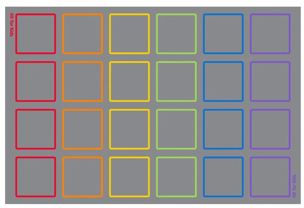 Essentials Rainbow Squares Indoor/Outdoor 3x2m Carpet