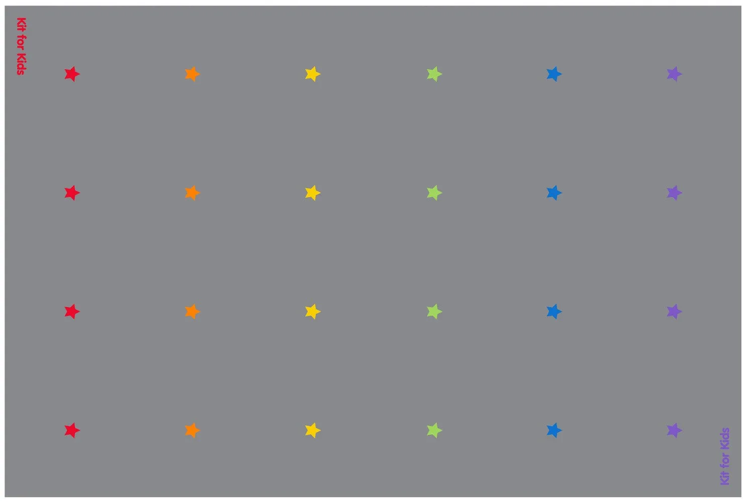 Essentials Rainbow Stars Indoor/Outdoor 3x2m Carpet