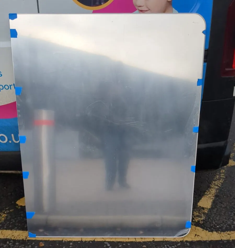 Extra Large Plywood Backed Mirror Single - 120cm (H) x 145cm (W)