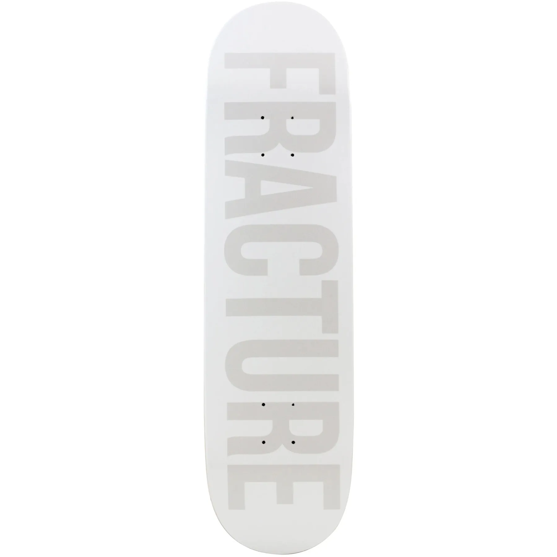 Fracture Fade Skateboard Deck - White 8.25"