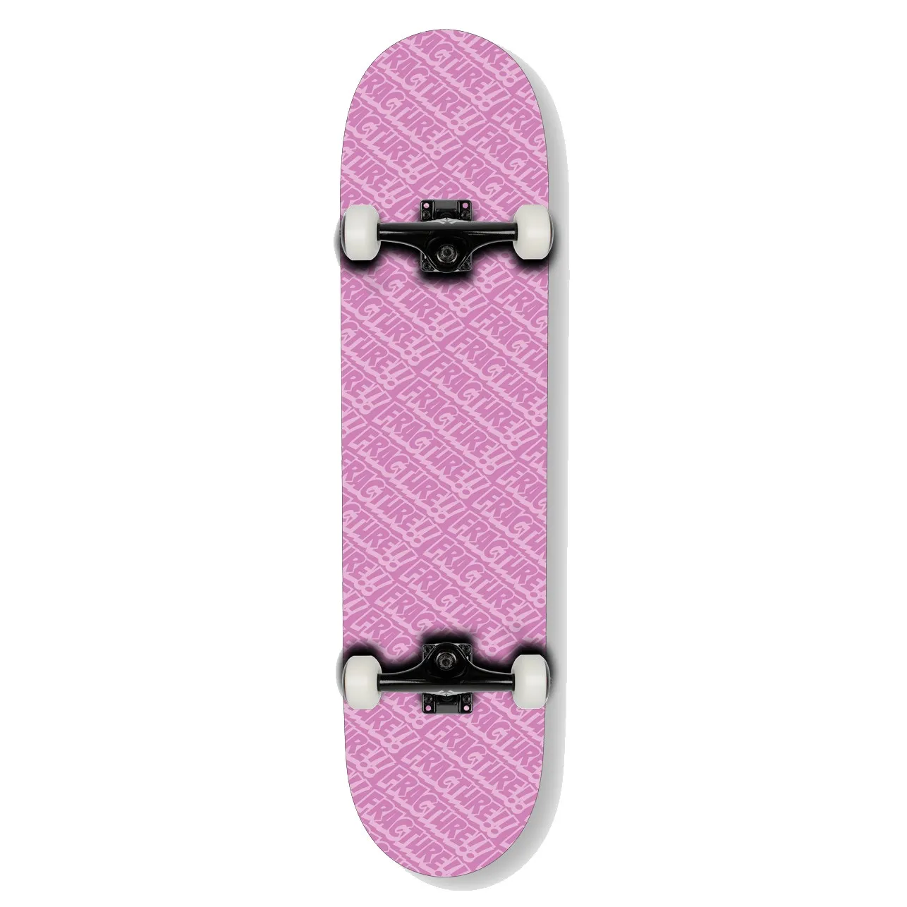 Fracture All Over Comic Complete Skateboard - Pink 7.75''