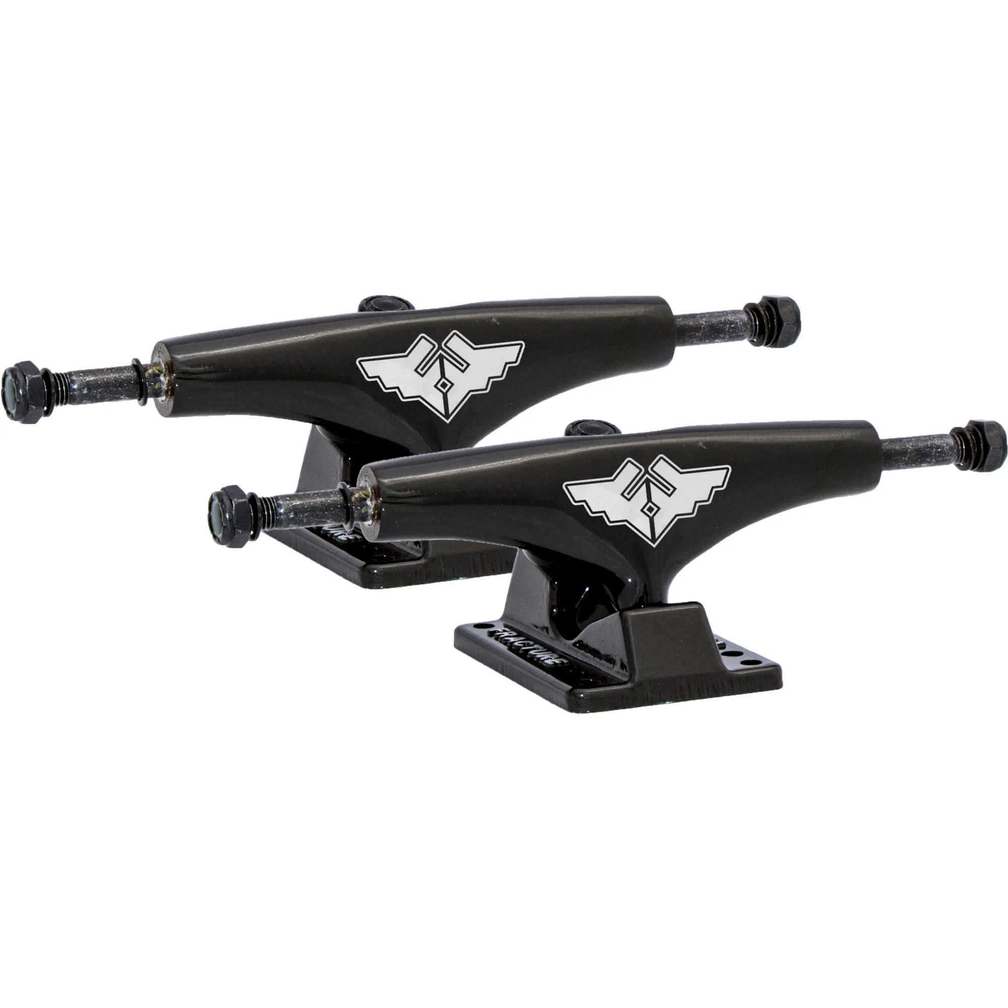 Fracture Skateboard Trucks - Black - 5.25''