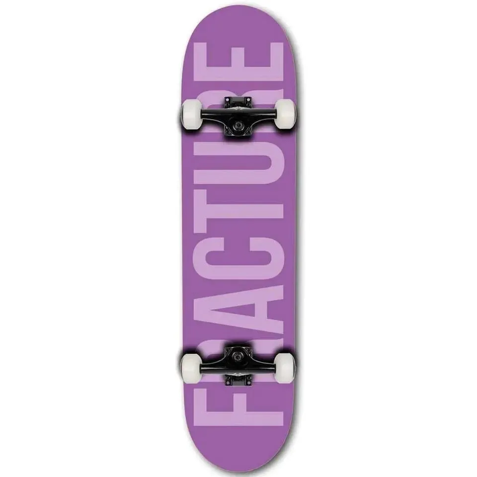 Fracture Fade Complete Skateboard - Purple 7.75''