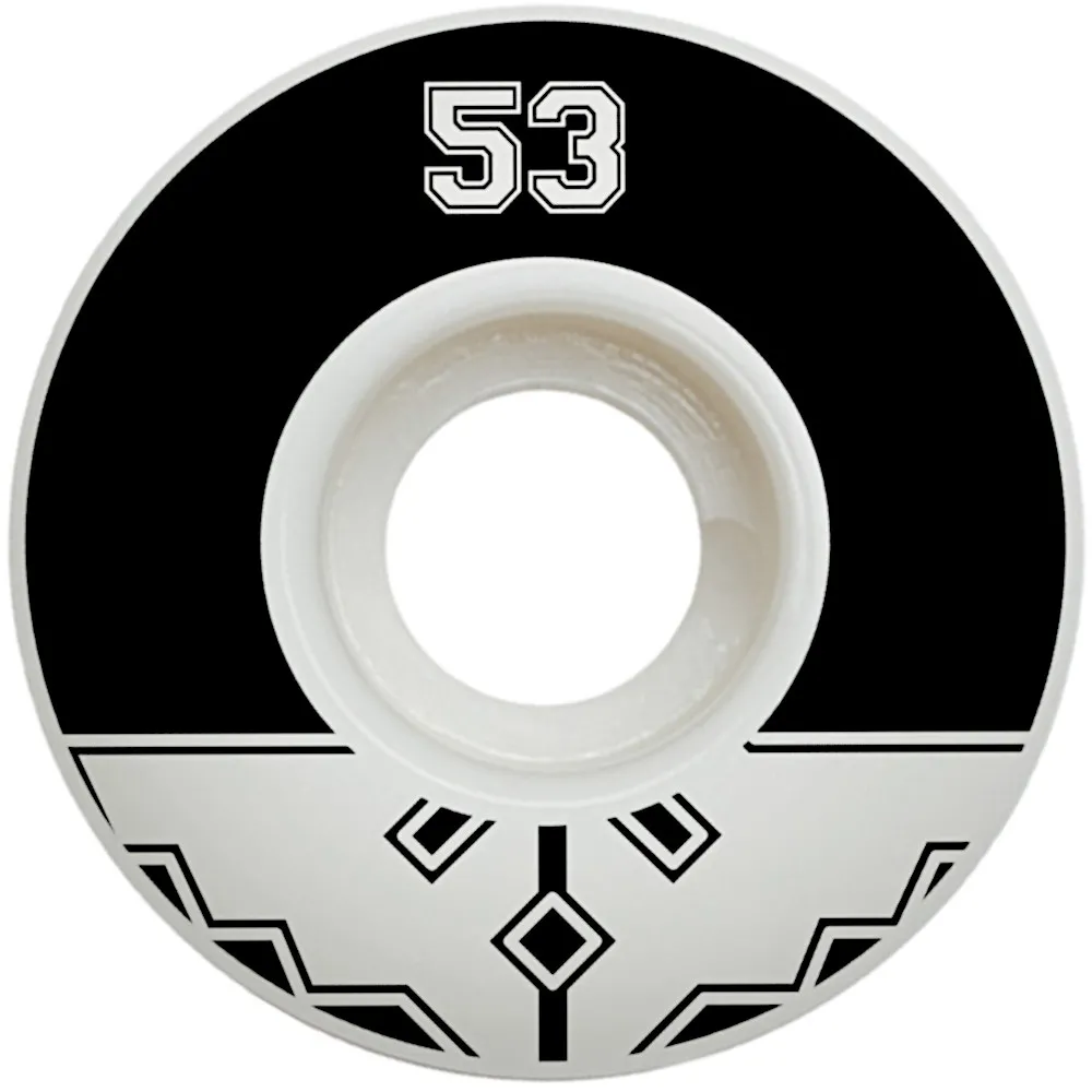 Fracture Uni Classic Skateboard Wheels - Black 53mm