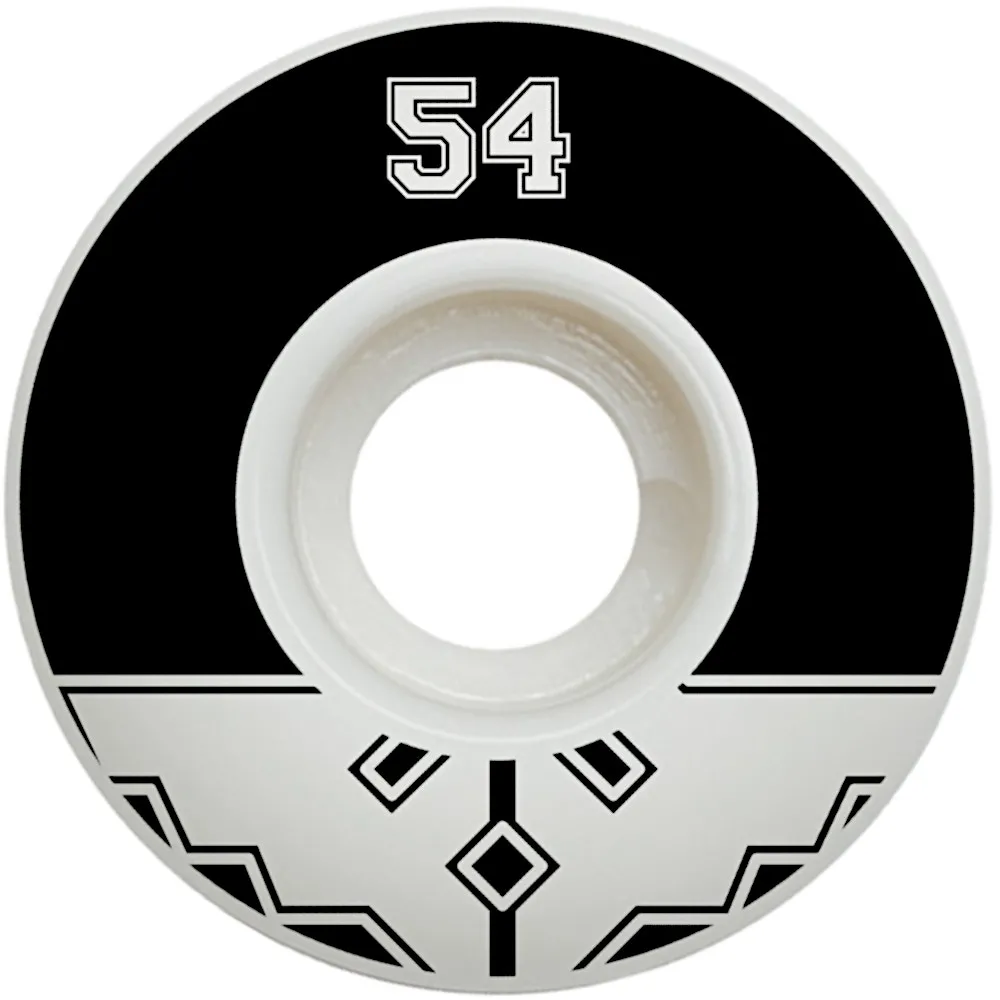 Fracture Uni Classic Skateboard Wheels - Black 54mm
