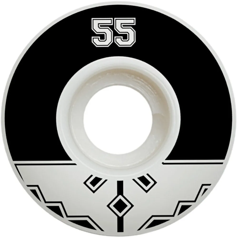 Fracture Uni Classic Skateboard Wheels - Black 55mm