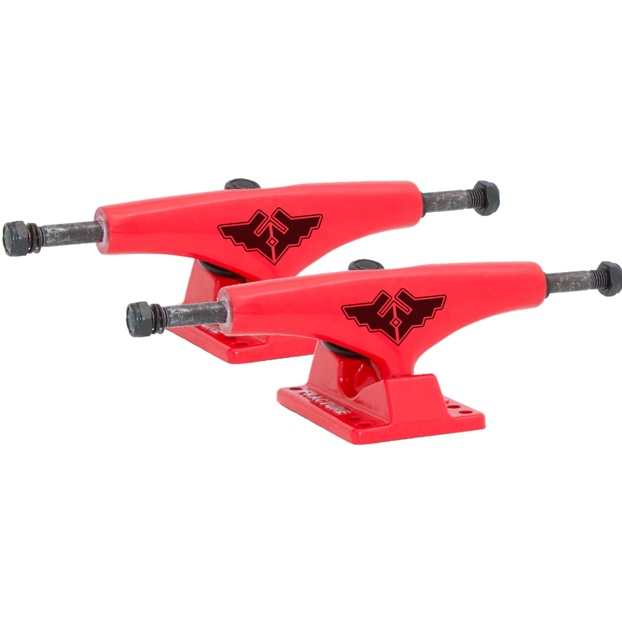 Fracture Wings Skateboard Trucks - Red 5''