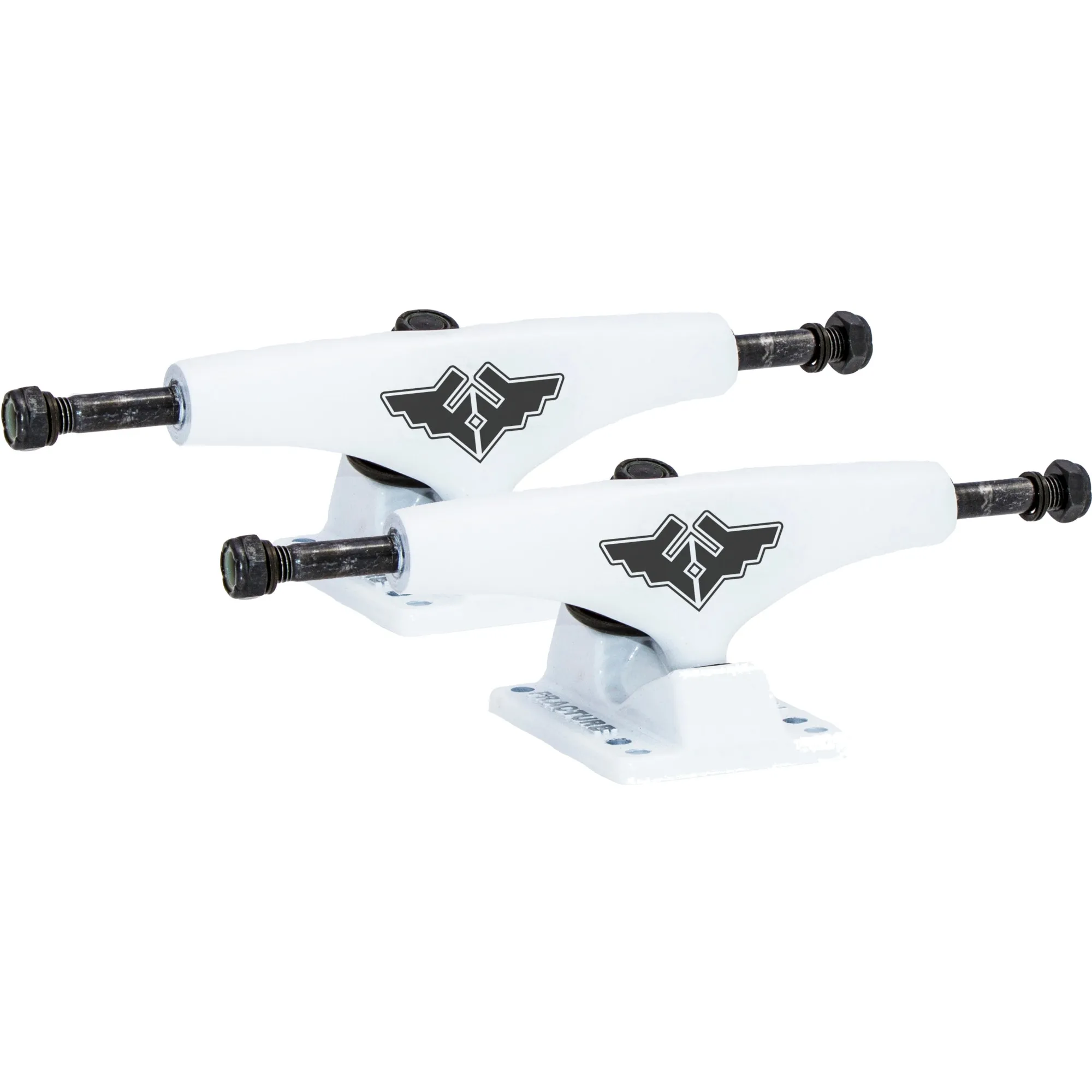 Fracture Wings Skateboard Trucks - White 5.25''