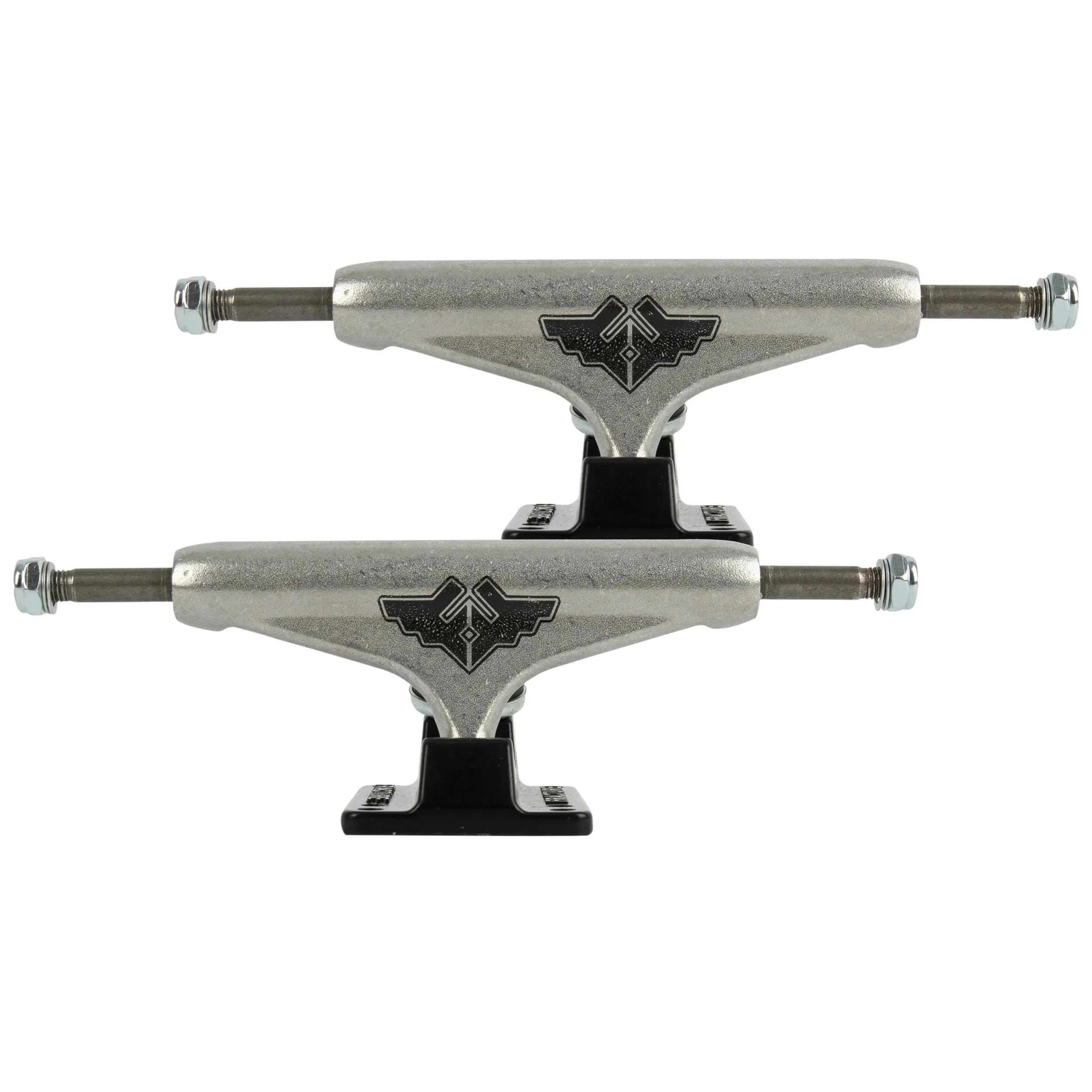 Fracture Wings V2 Skateboard Trucks - Black/Raw 5.5''