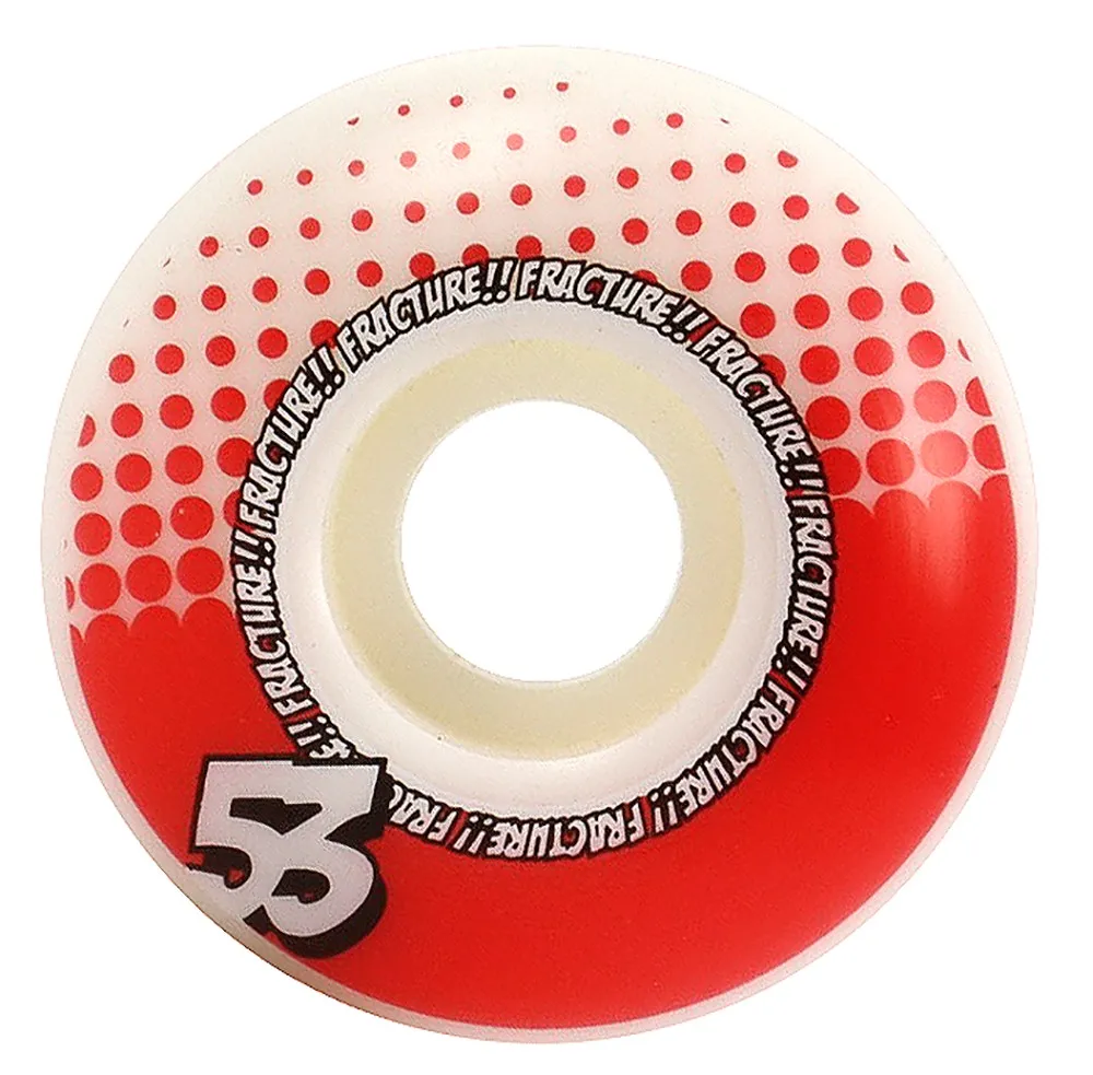 Fracture Drops Skateboard Wheels - Red 53mm (Pack of 4)