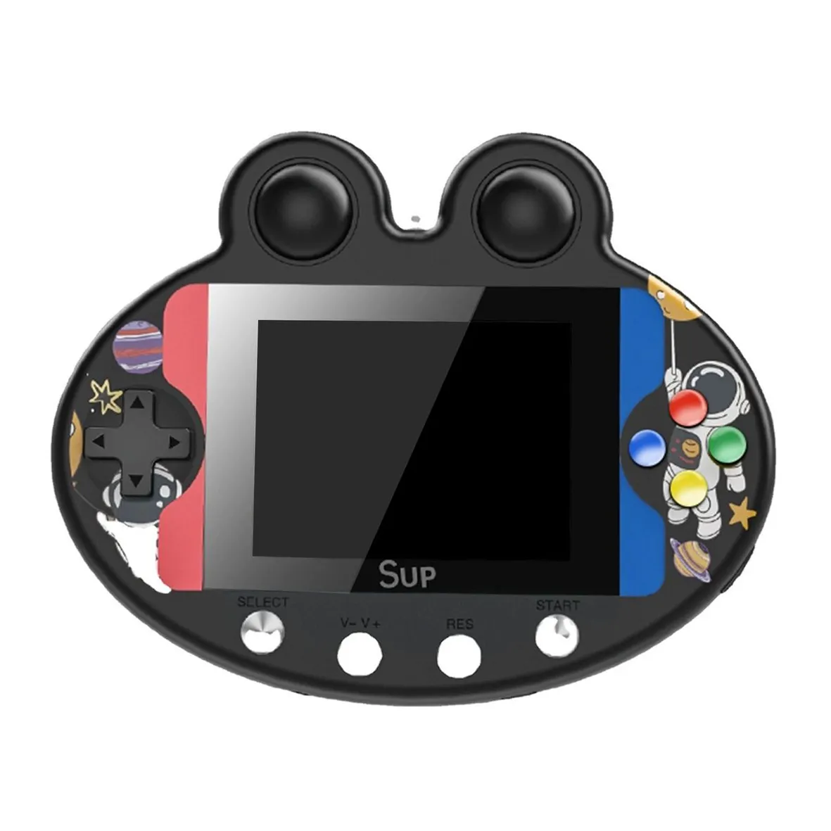 500 in 1 Retro Game Boy Style Handheld Games Console & Controller - F4 Sup Astronaut Frog Design