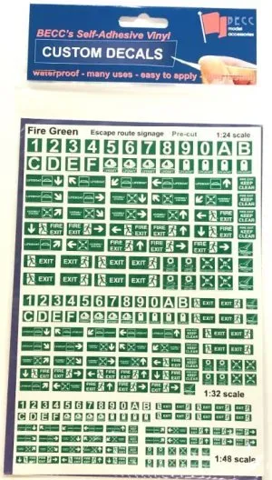 BECC Fire Signage Green
