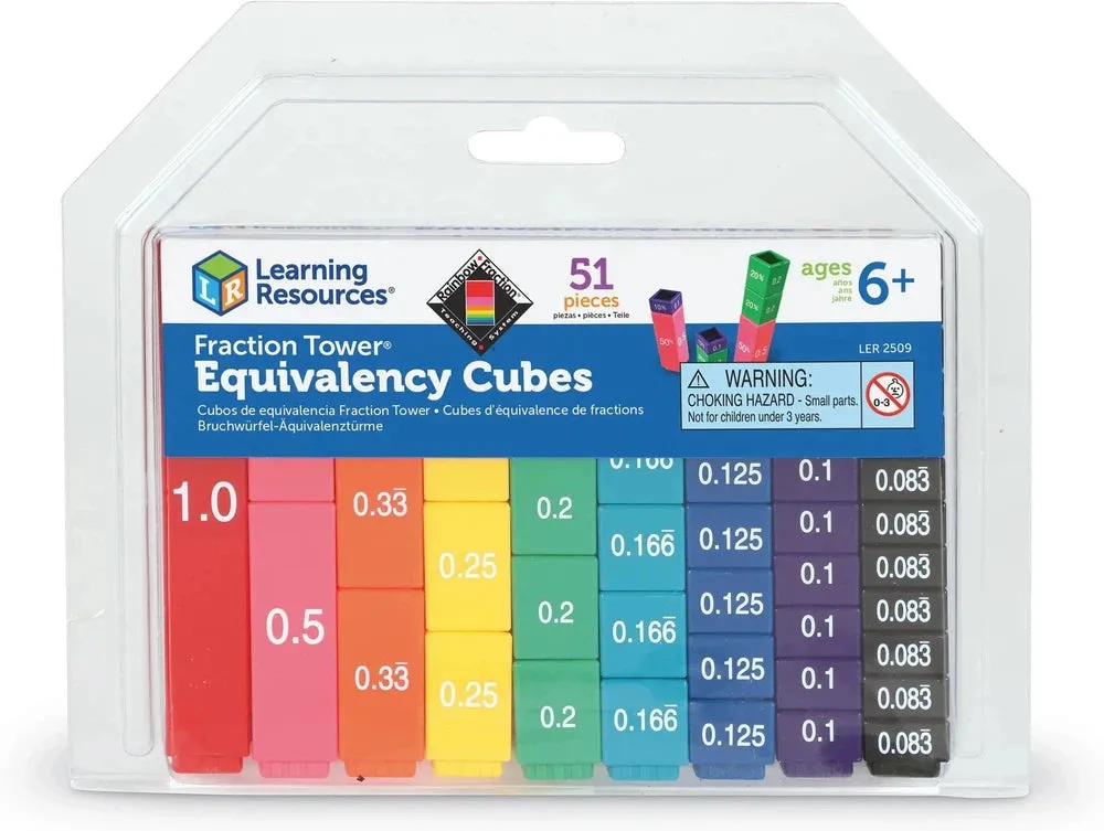 Fraction Tower Cubes Equivalency Set