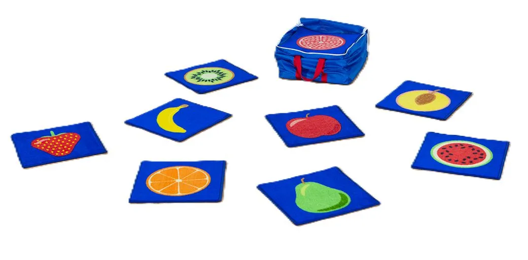 Fruit Mini Placement Carpets with Holdall (32 Pack)