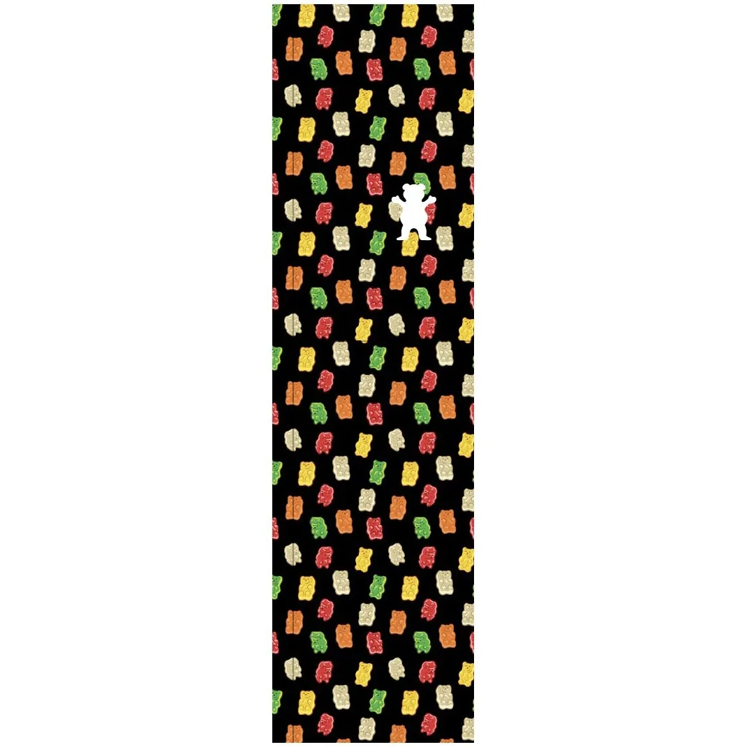 Grizzly Gummy Bears Skateboard Grip Tape - Black/Multi
