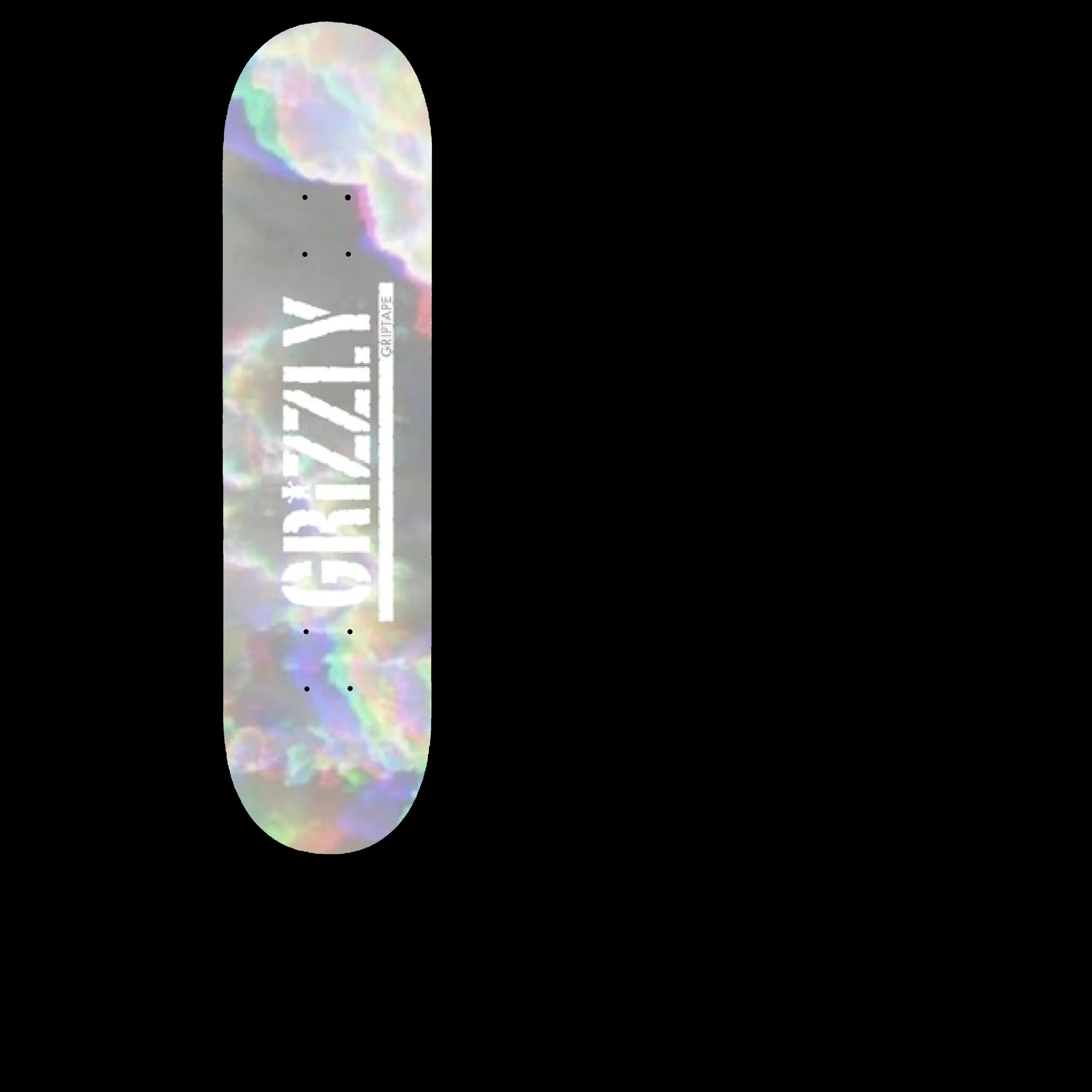Grizzly Iridescent Stamp Skateboard Grip Tape