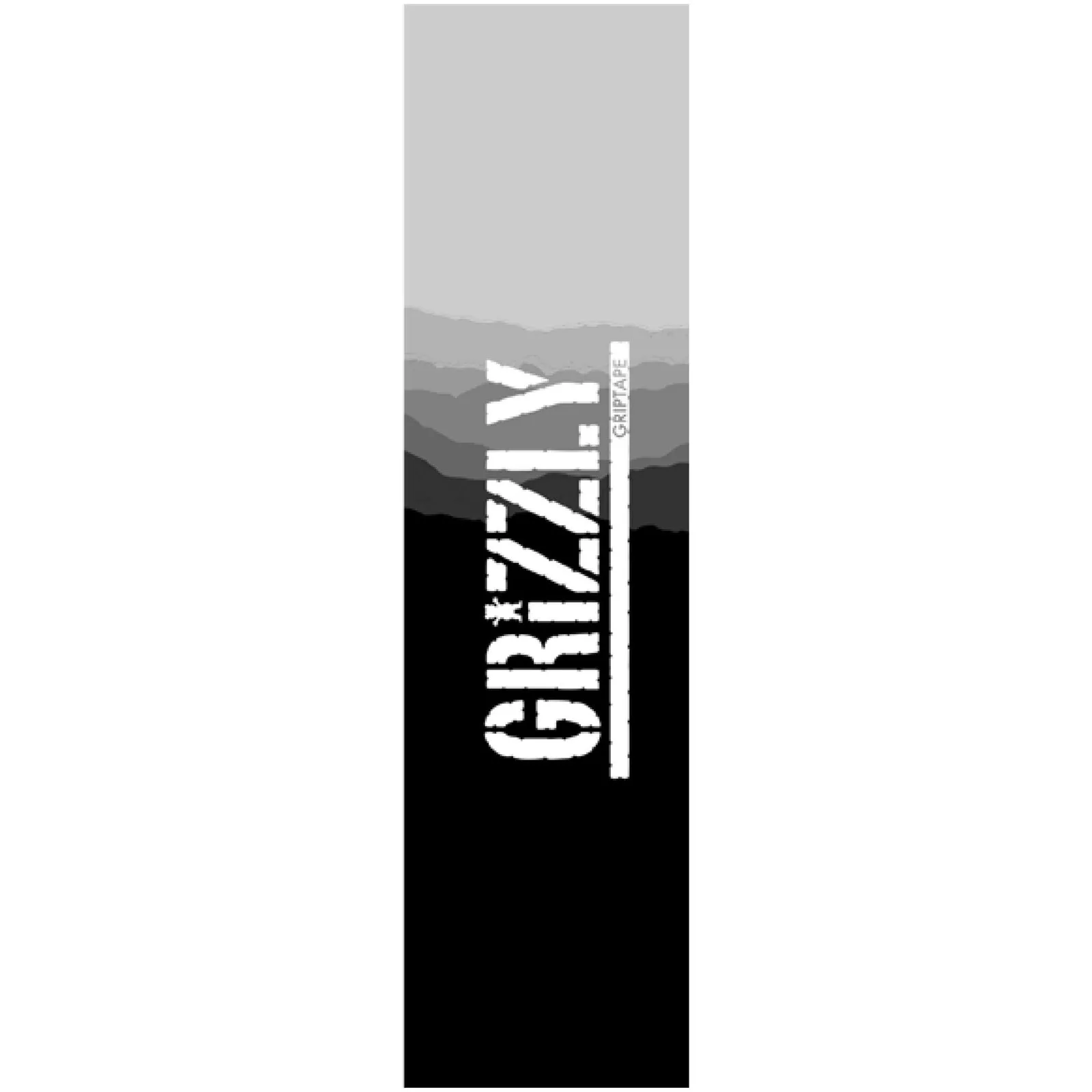 Grizzly Range Stamp Skateboard Grip Tape - Black/White