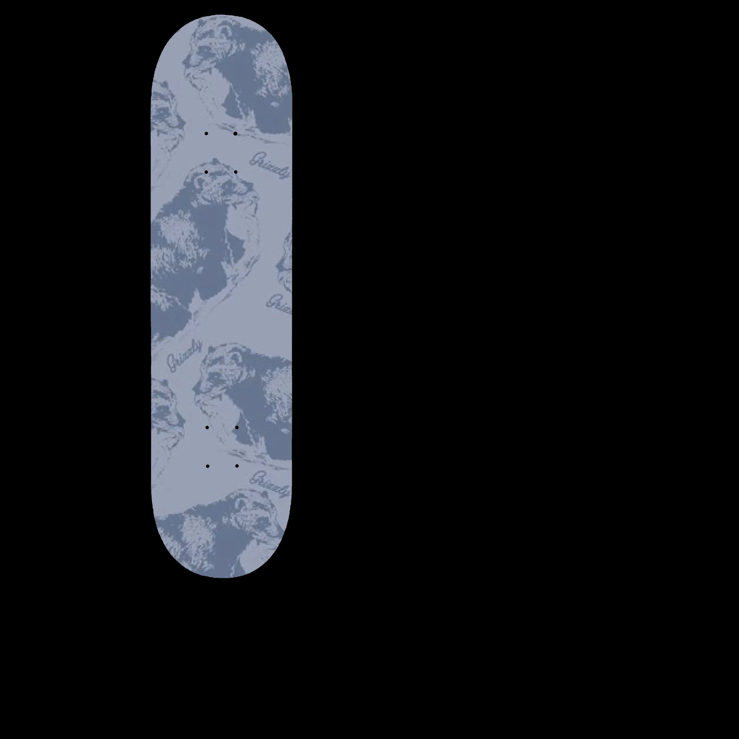 Grizzly Salmon Run Skateboard Grip Tape - Blue