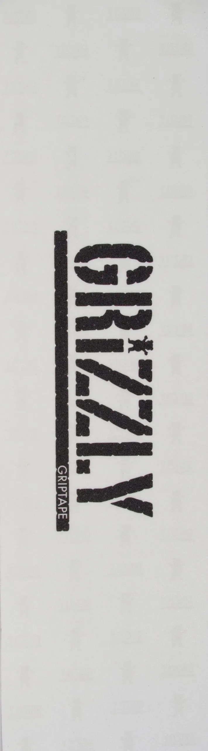 Grizzly Clear Stamp Skateboard Grip Tape - Clear