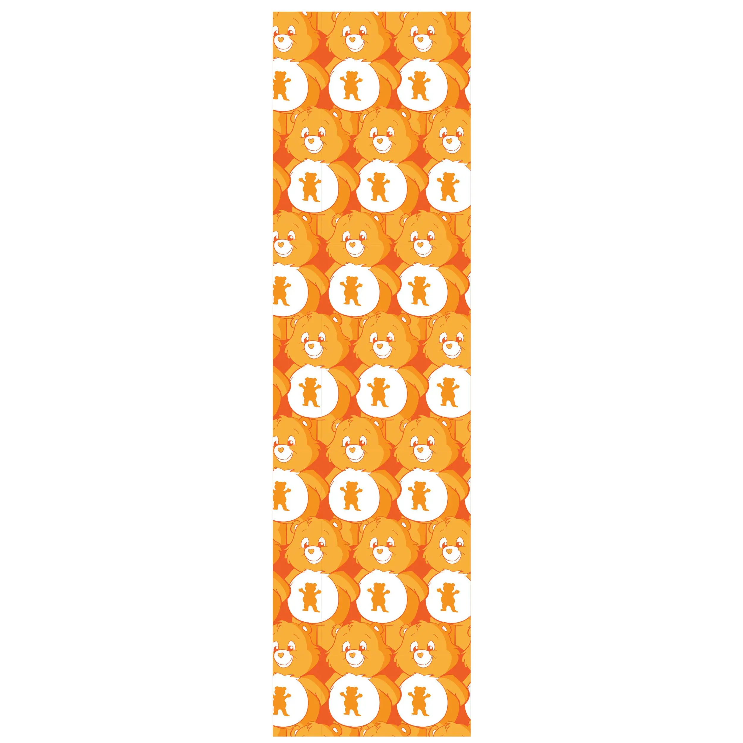 Grizzly Positive Bears Print Skateboard Grip Tape - Orange