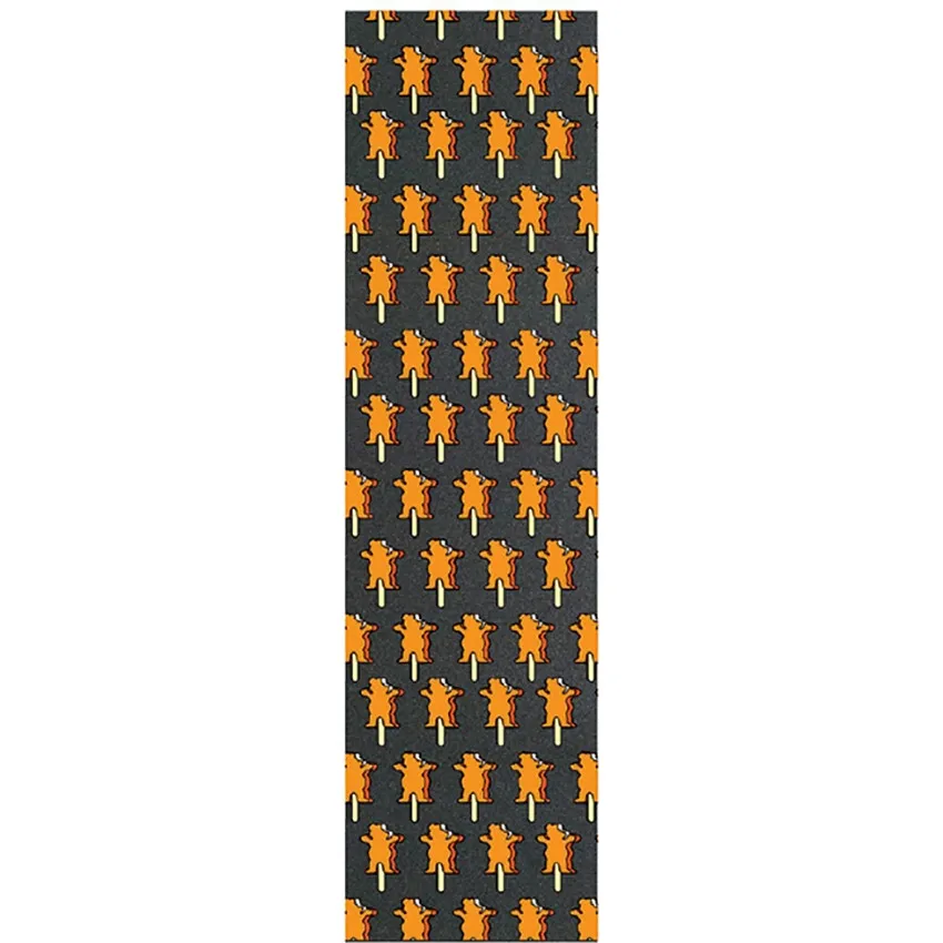 Grizzly OG Bear Ice Cream Skateboard Grip Tape - Orange