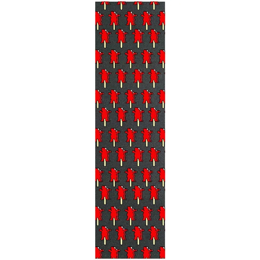 Grizzly OG Bear Ice Cream Skateboard Grip Tape - Red