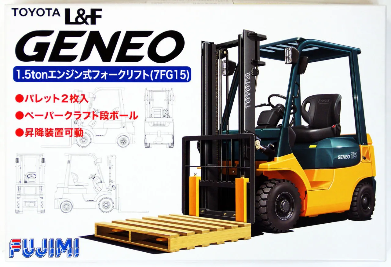 Fujimi GT19 011684 Garage & Tool Series Toyota L&F Geneo Forklift 1/32 Scale Kit