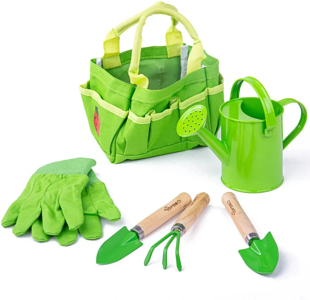 Gardening Small Tote Bag with Tools Childrens
