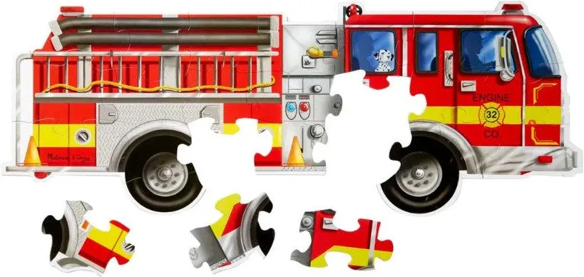 Giant Fire Engine Floor Puzzle (24 Pieces)