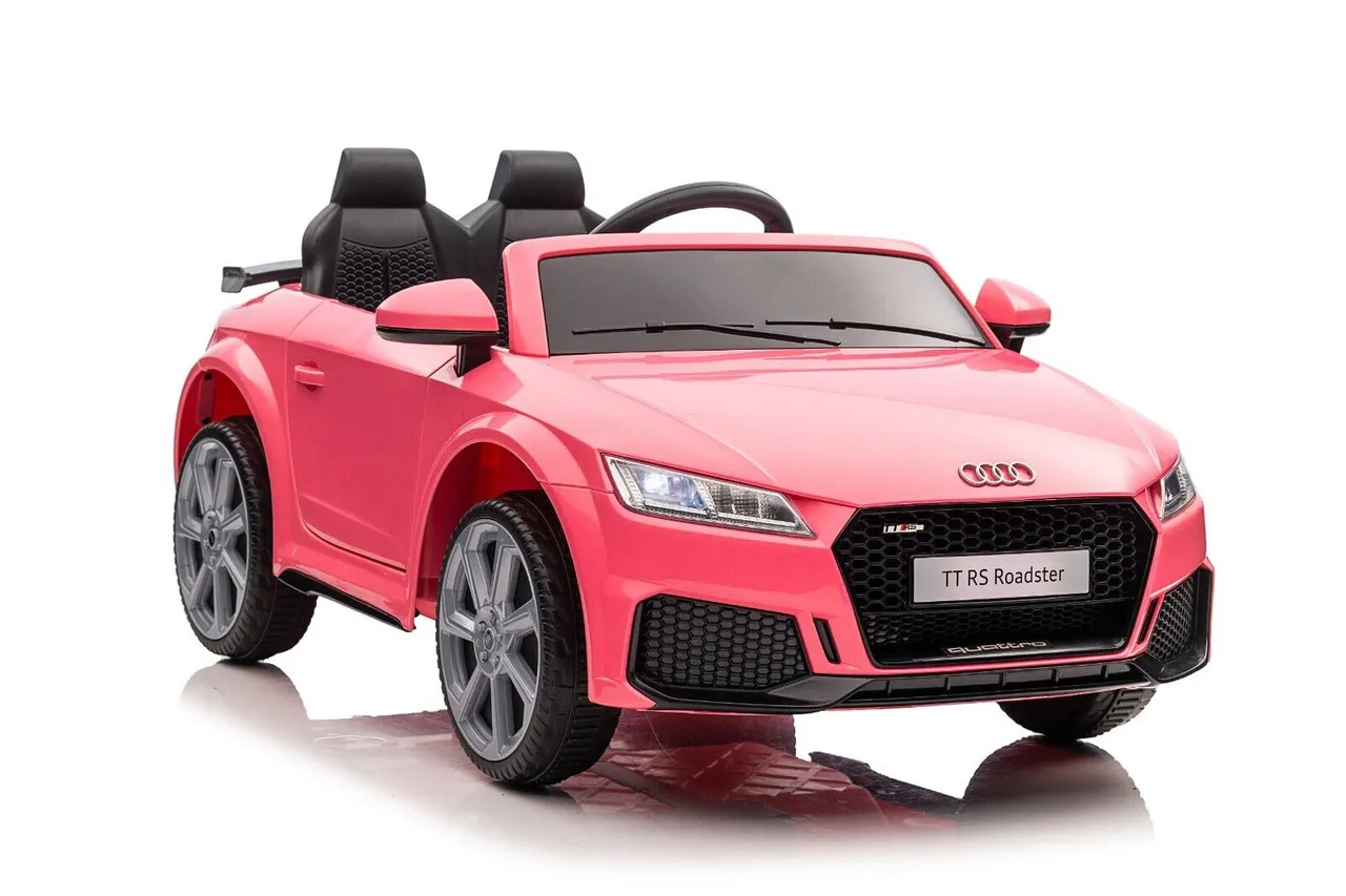 Girls Pink 12v New Shape Licensed Audi TTRS Roadster Kids Car