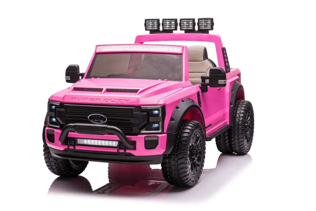 24v Girls Pink Licensed Ford Duty XL Ride-on Pick-up Truck