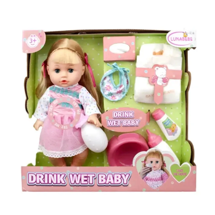 Cute Baby Doll Set Drink Wet Baby Doll Toy