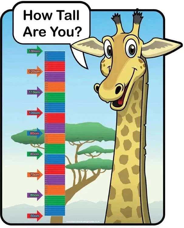 Height Chart - Giraffe Outdoor/Indoor Sign