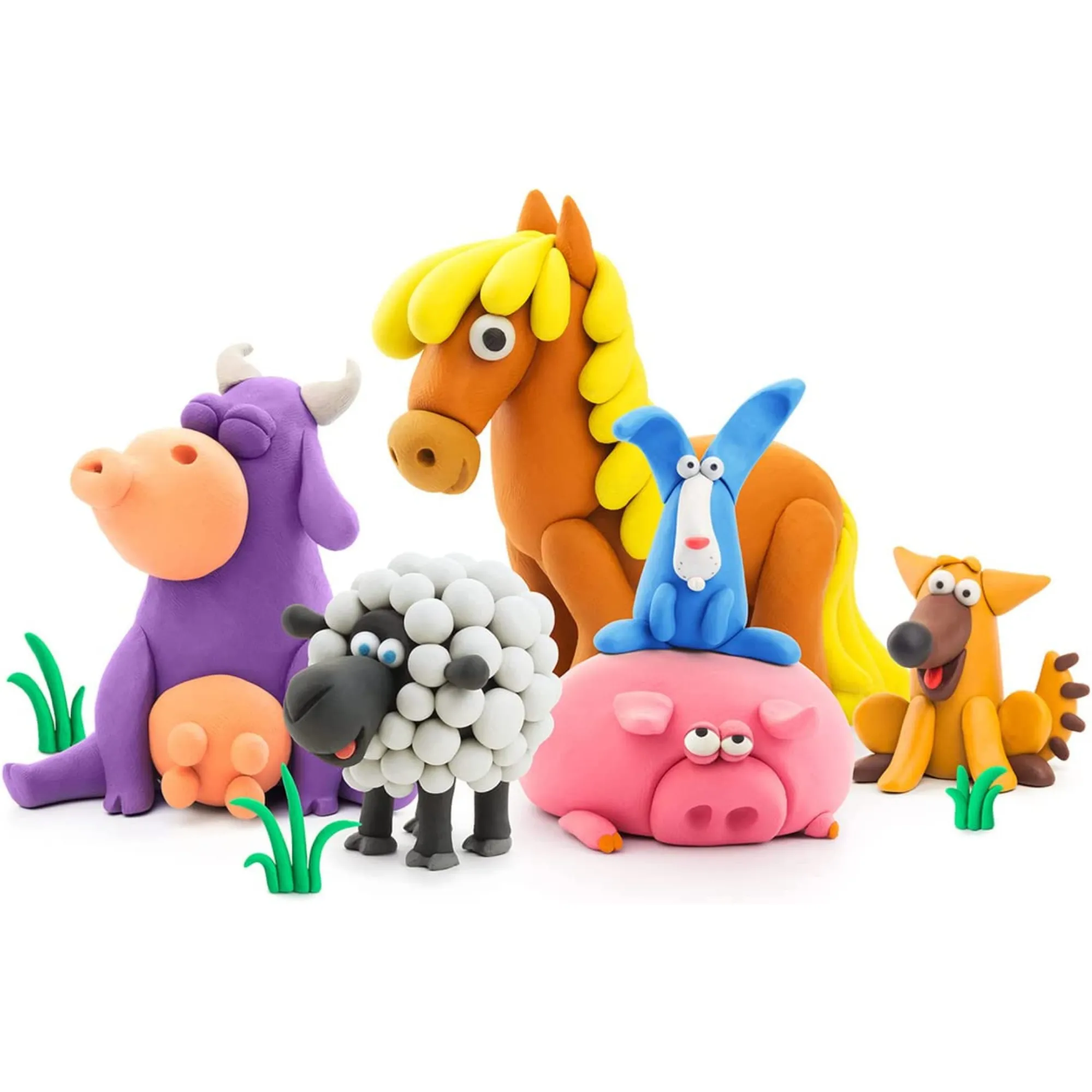 Hey Clay Modelling Farm Animals Set