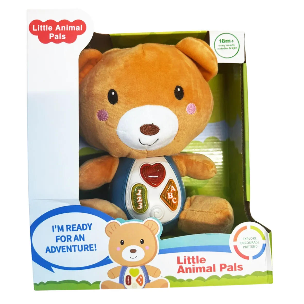 Interactive Teddy Bear Light Up & Sounds