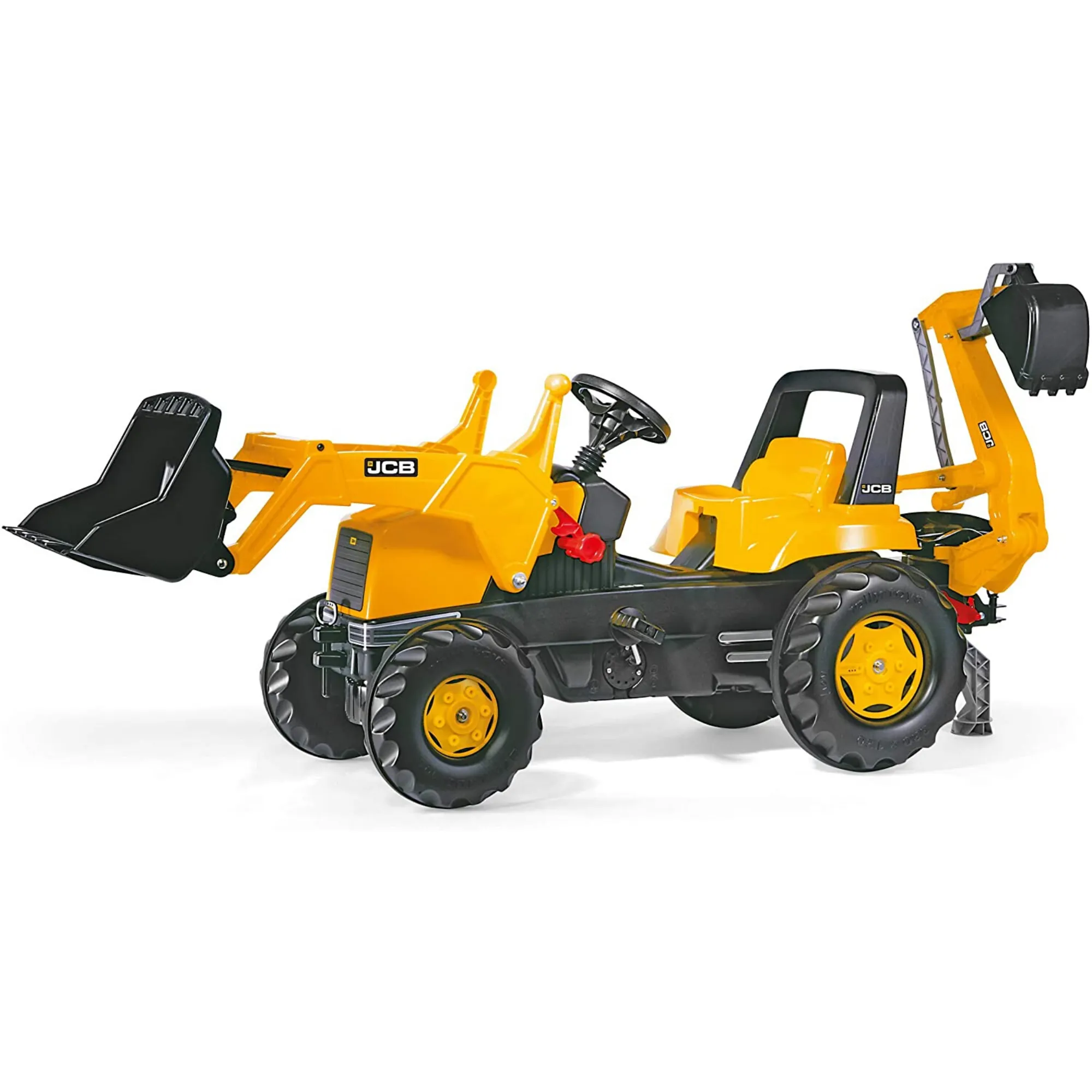 JCB Kids Tractor With Frontloader & Rear Excavator