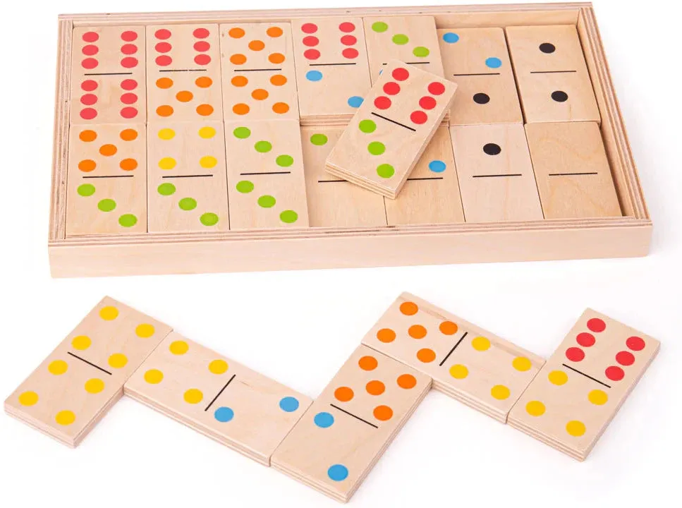 Jumbo Dominoes Wooden Children's Game