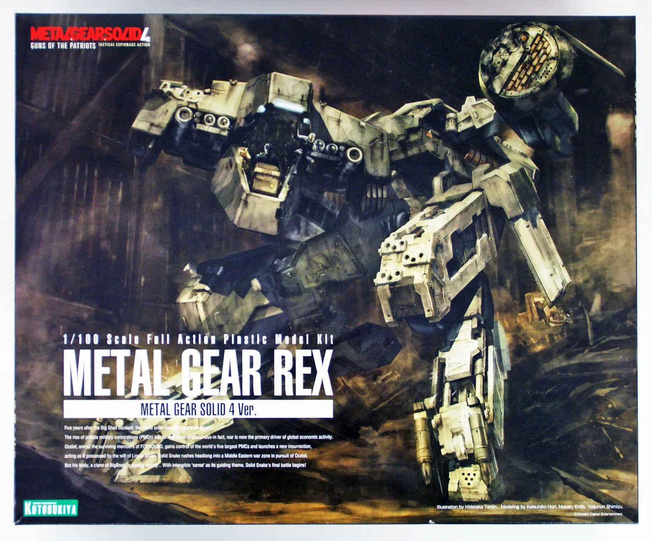 Kotobukiya KP409 Metal Gear Rex Metal Gear Solid 4 Version 1/100 Scale Kit