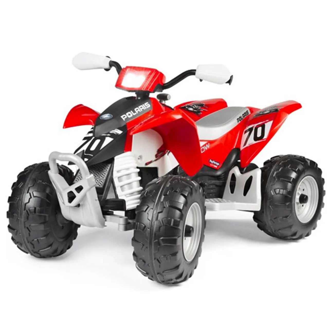 12v Peg Perego Polaris Outlaw Premium Red Battery Power Quad